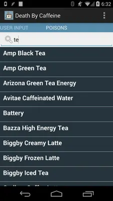 Death By Caffeine android App screenshot 2